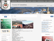 Tablet Screenshot of comune.camandona.bi.it